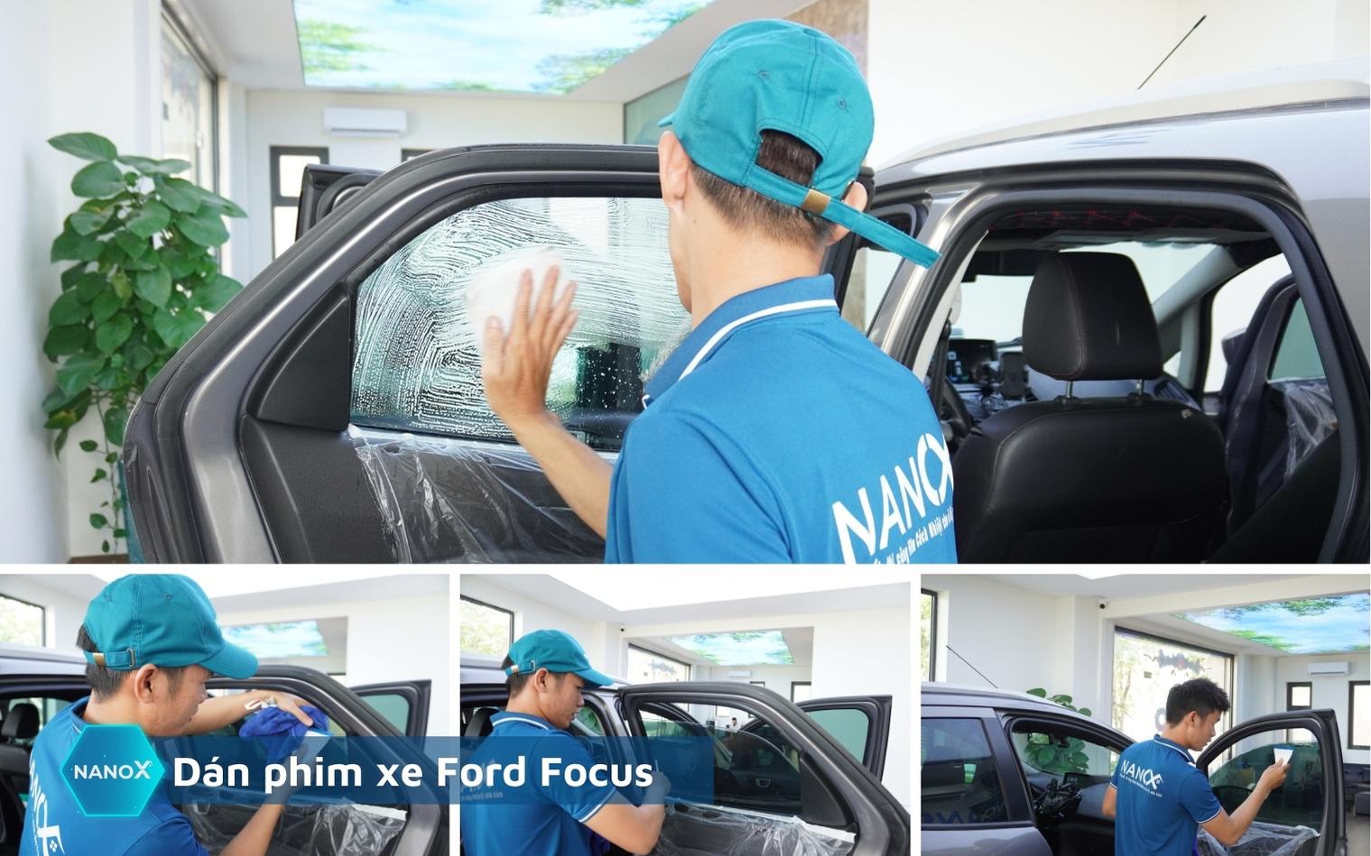 Dán phim cách nhiệt kính cửa sổ xe Ford Focus