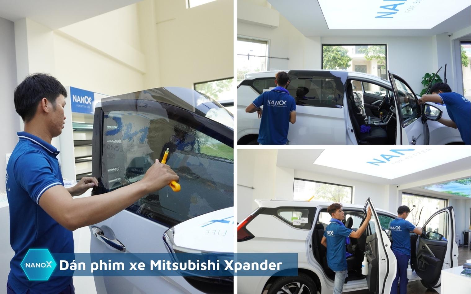 Dán phim cách nhiệt kính cửa sổ xe Mitsubishi Xpander