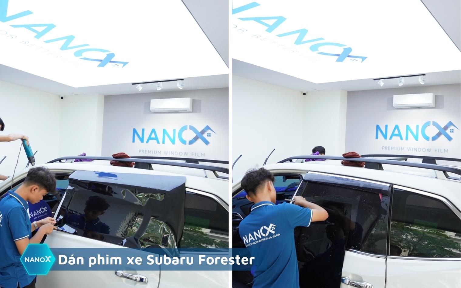 Dán phim cách nhiệt kính cửa sổ xe Subaru Forester