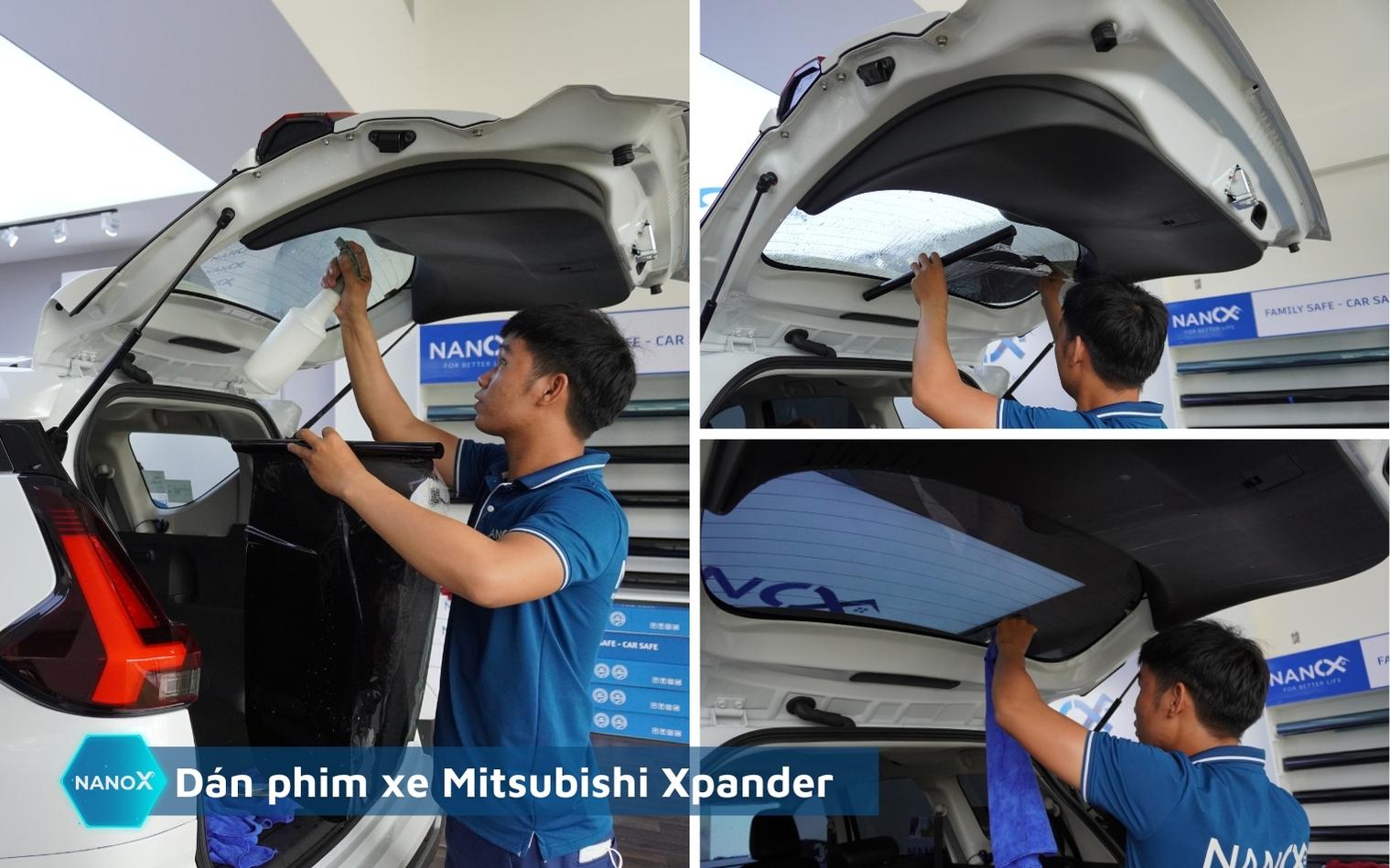 Dán phim cách nhiệt kính hậu Mitsubishi Xpander