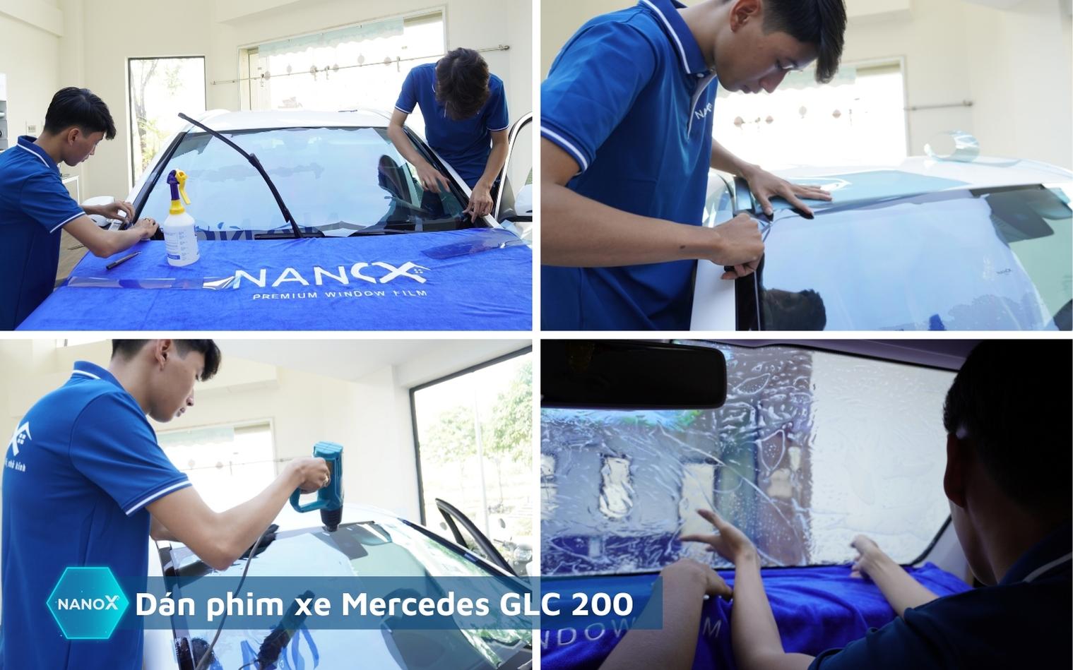 Dán phim cách nhiệt kính lái xe Mercedes GLC 200