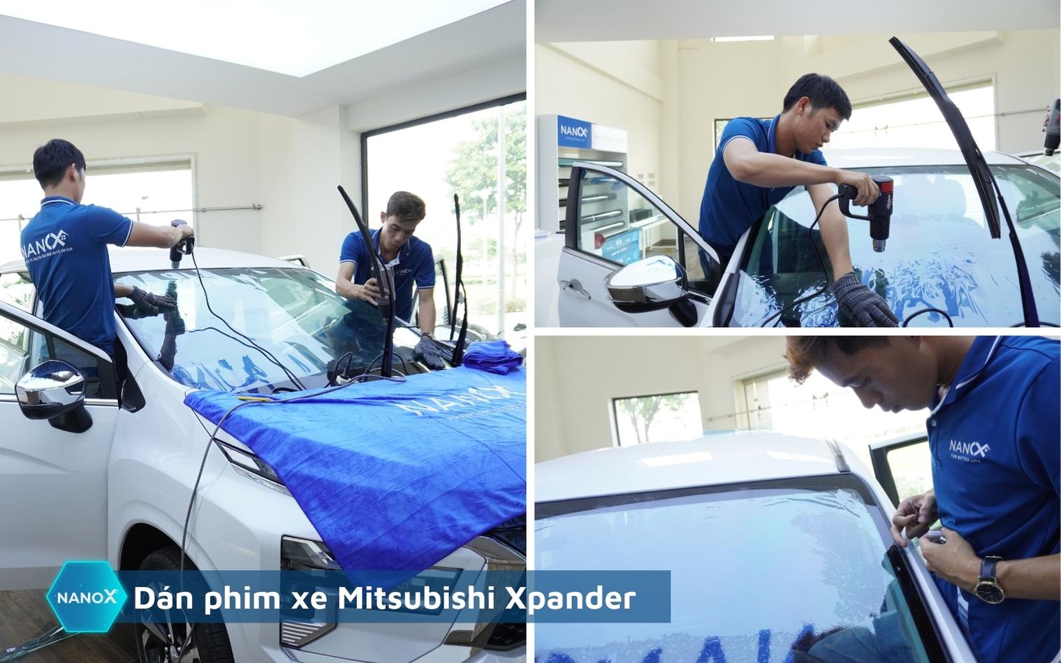 Dán phim cách nhiệt kính lái xe Mercedes Mitsubishi Xpander