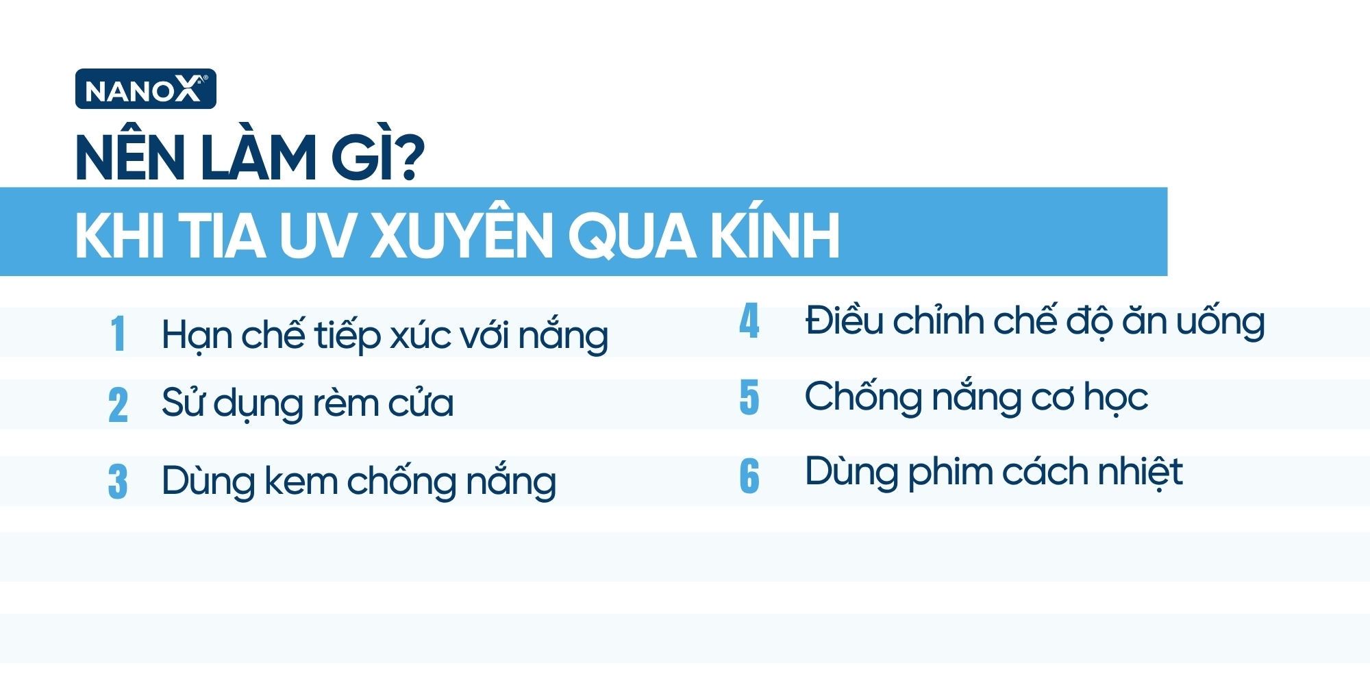 Nên làm gì khi tia UV xuyên qua kính