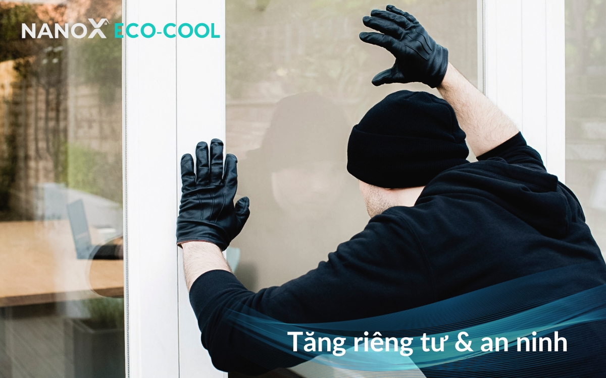 Dán phim cách nhiệt NanoX EcoCool giúp chống nhìn trộm