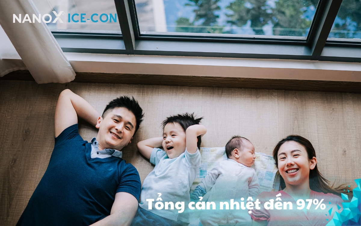 Phim cách nhiệt nhà kính NanoX Ice-con cản nhiệt 97%