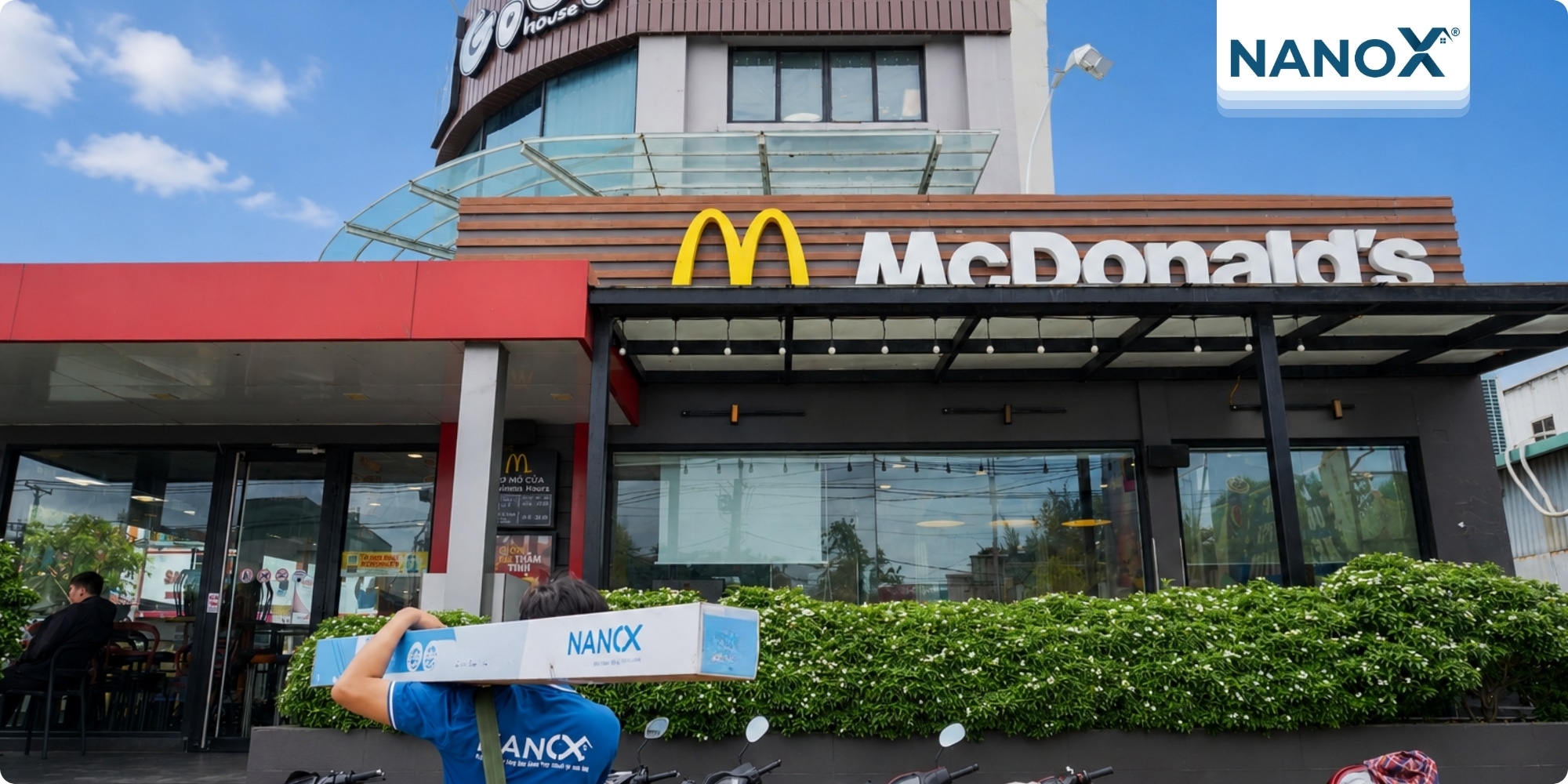 Dán phim cách nhiệt chuỗi cửa hàng McDonald's
