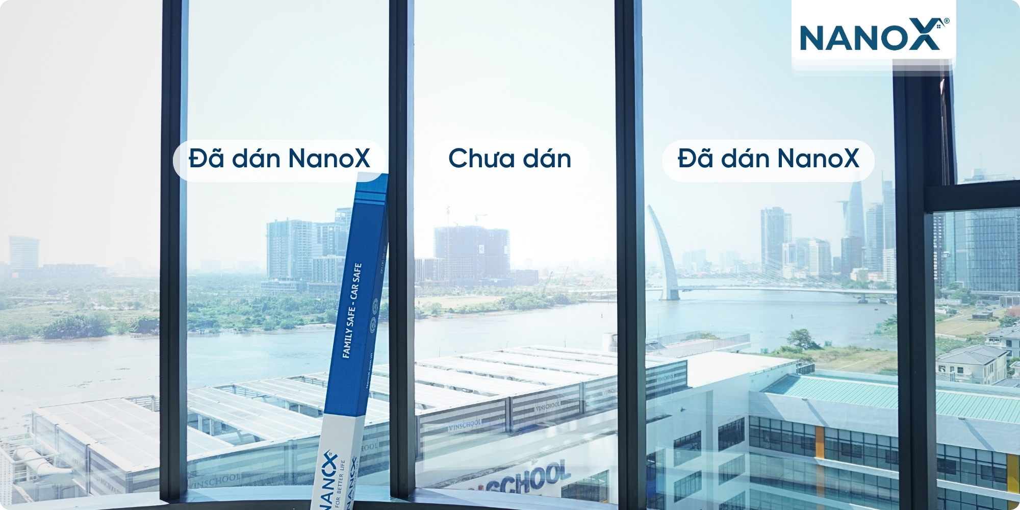 Căn hộ Vinhomes Golden River Bason 8 Dán phim cách nhiệt căn hộ Vinhomes Bason