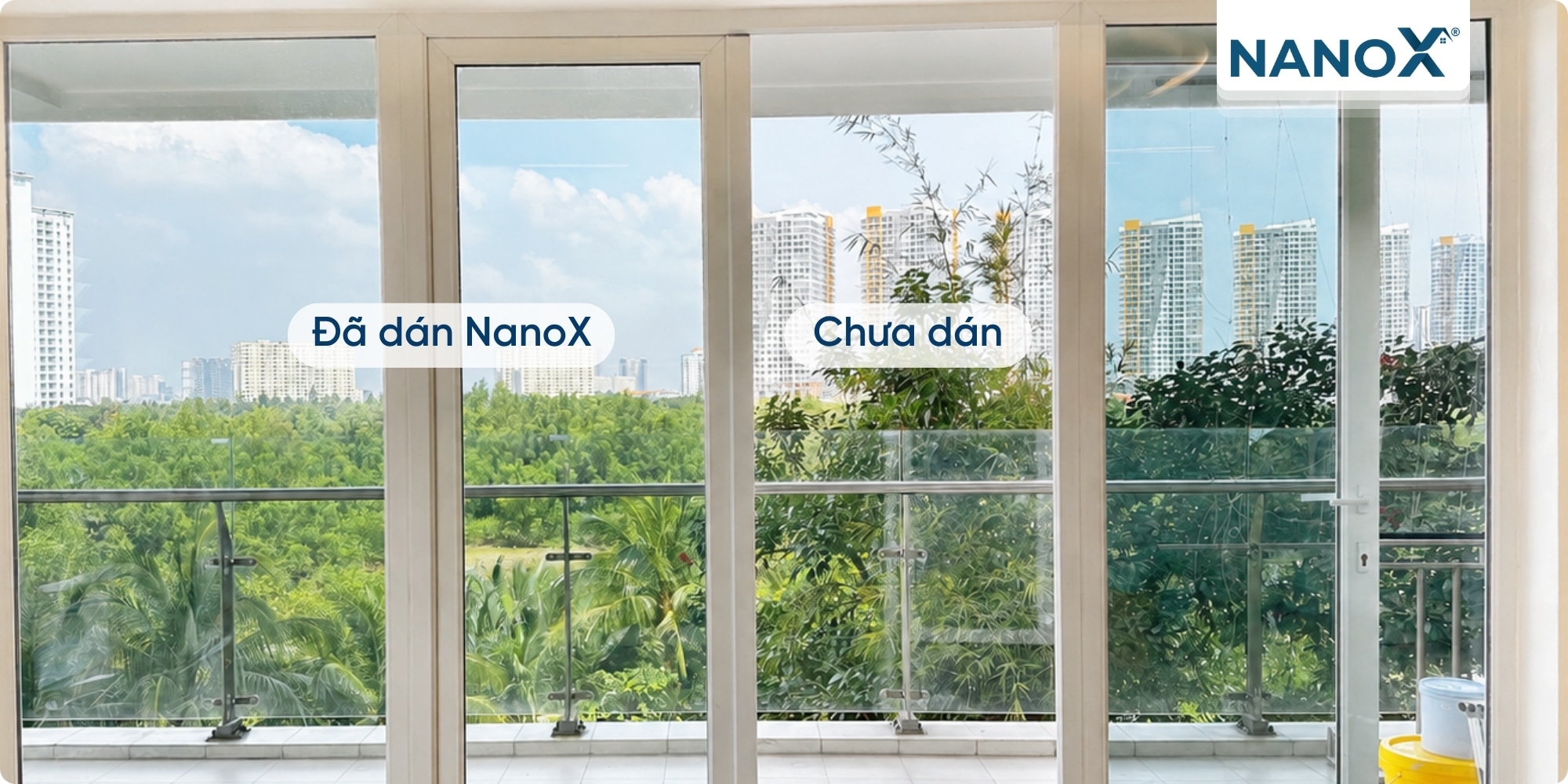 Dán phim cách nhiệt căn hộ Đảo Kim Cương