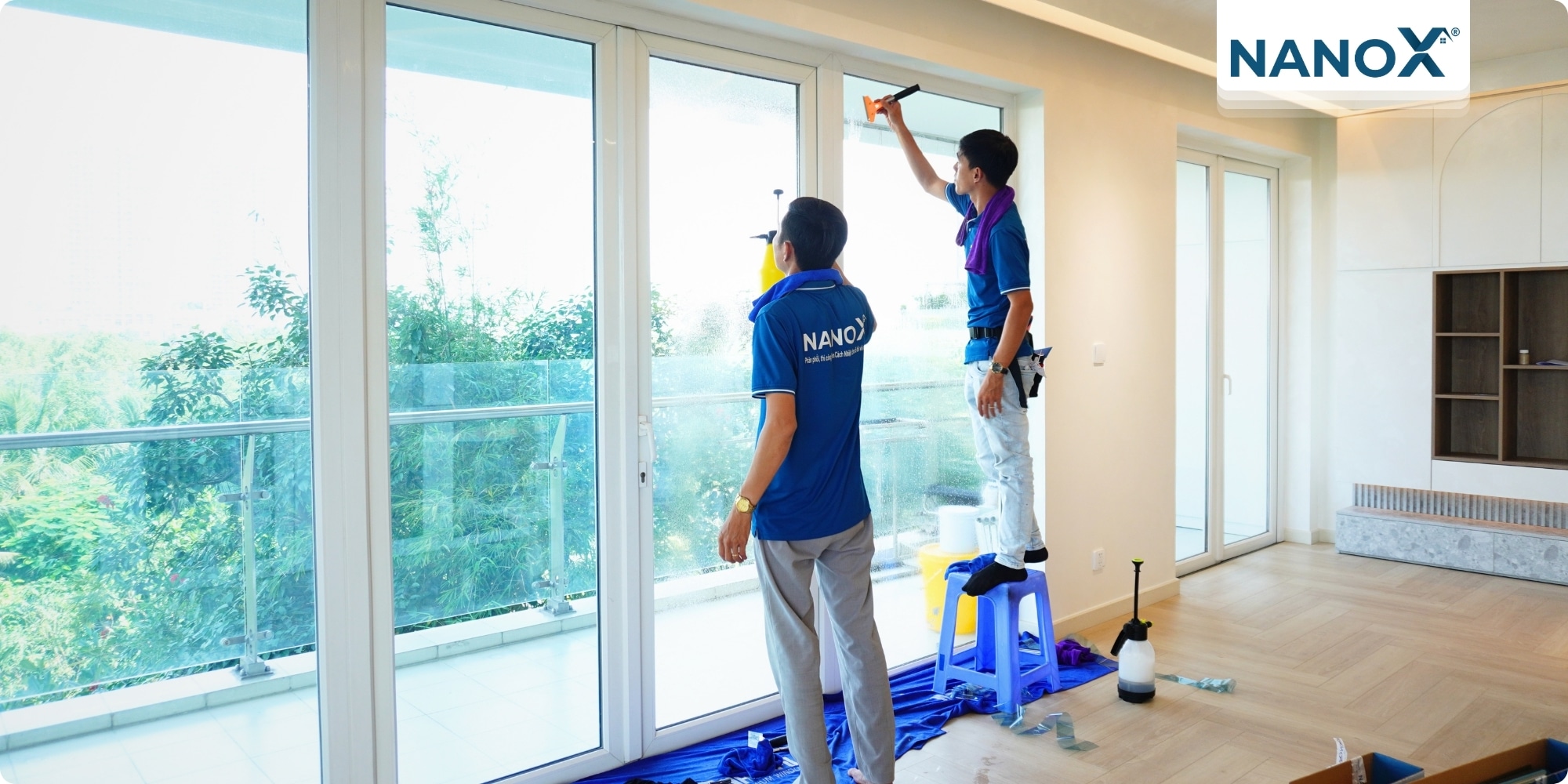 Dán phim cách nhiệt căn hộ Đảo Kim Cương