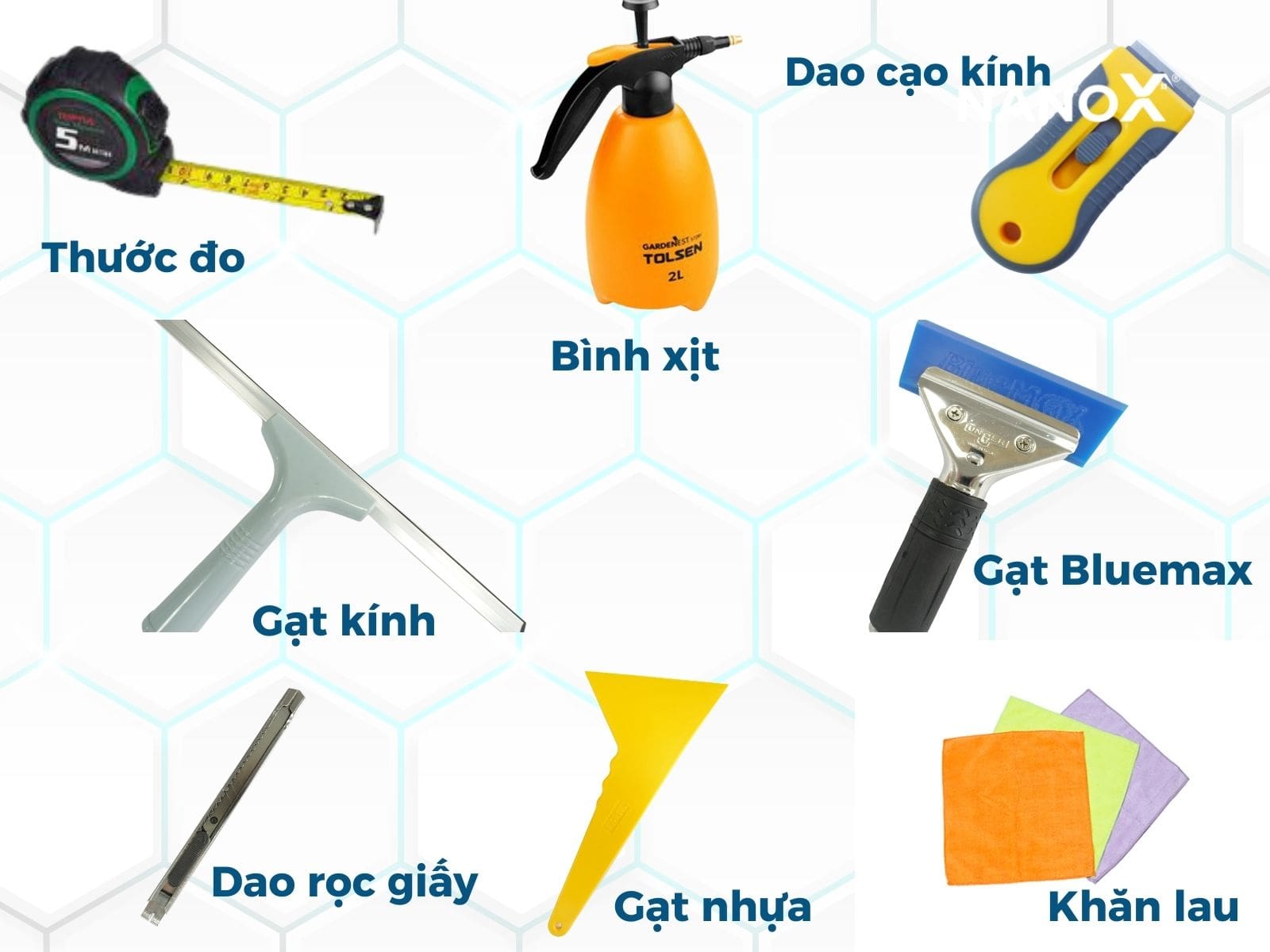 Bộ dụng cụ dán phim cách nhiệt