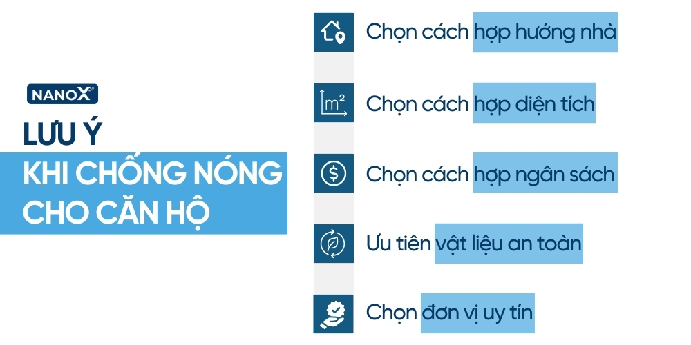 chóng nóng chung cư 