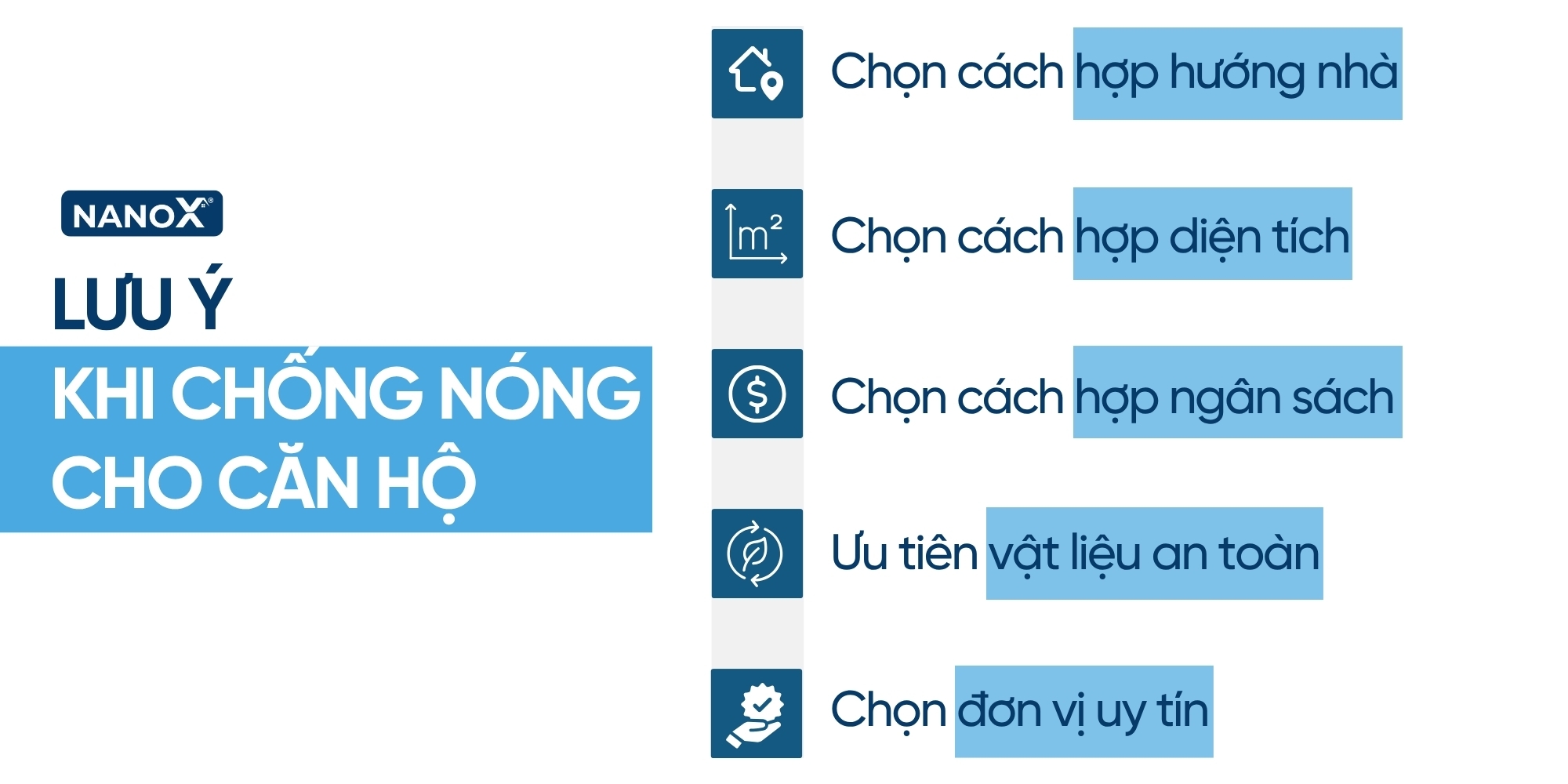 Lưu ý khi chống nóng cho căn hộ, chung cư