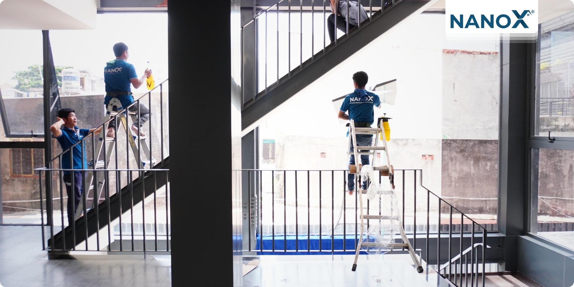 Dán phim cách nhiệt toà nhà văn phòng Metro View
