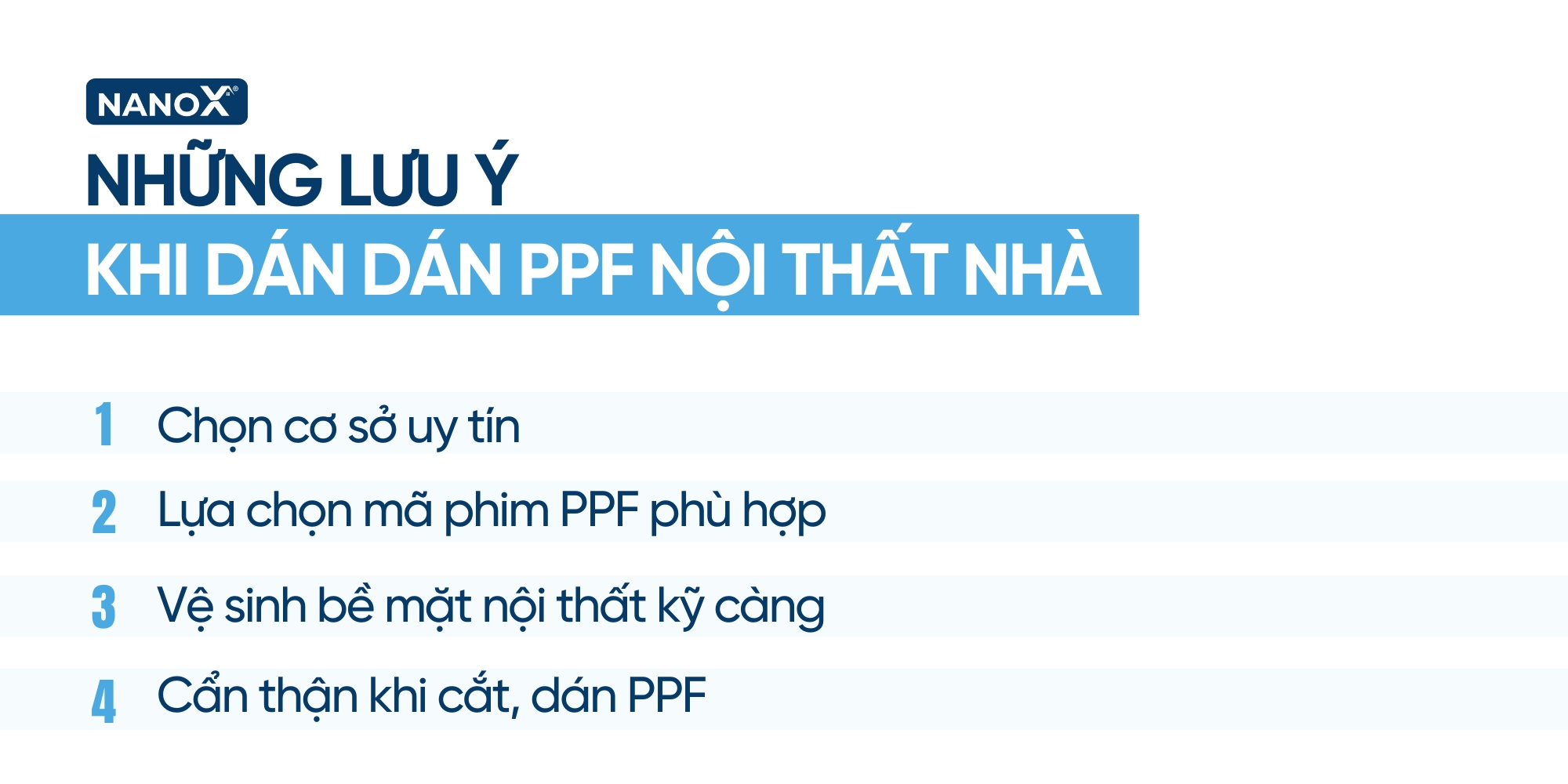 Những lưu ý khi dán PPF