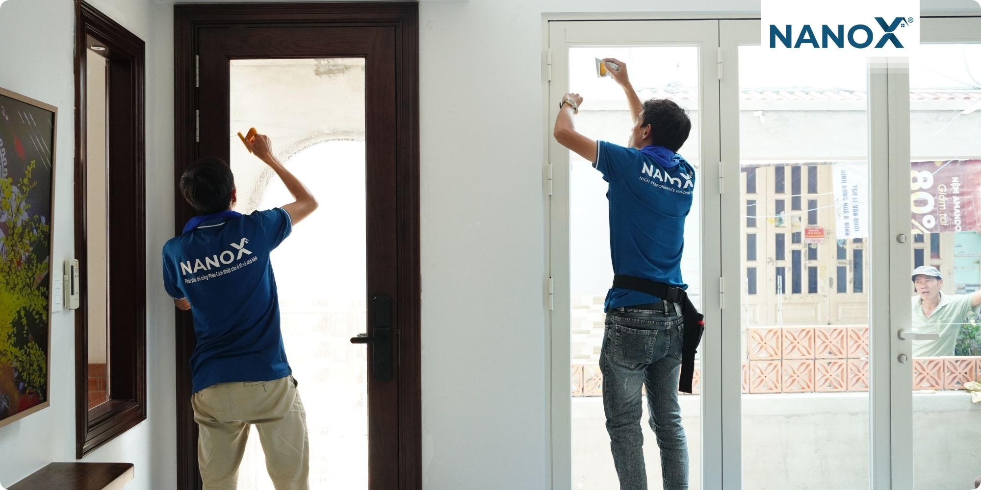 Dán phim cách nhiệt nhà phố phường Bình Hưng Hoà