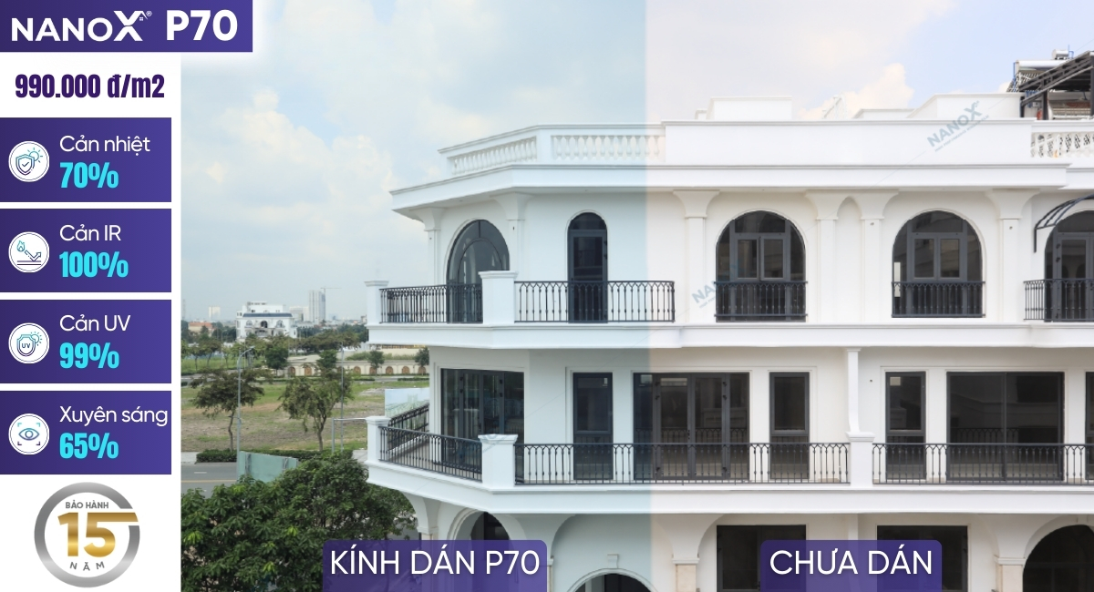 Bảng giá phim cách nhiệt nhà kính NanoX Diamond View