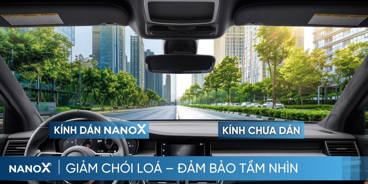 Phim cách nhiệt kính lái ô tô NanoX