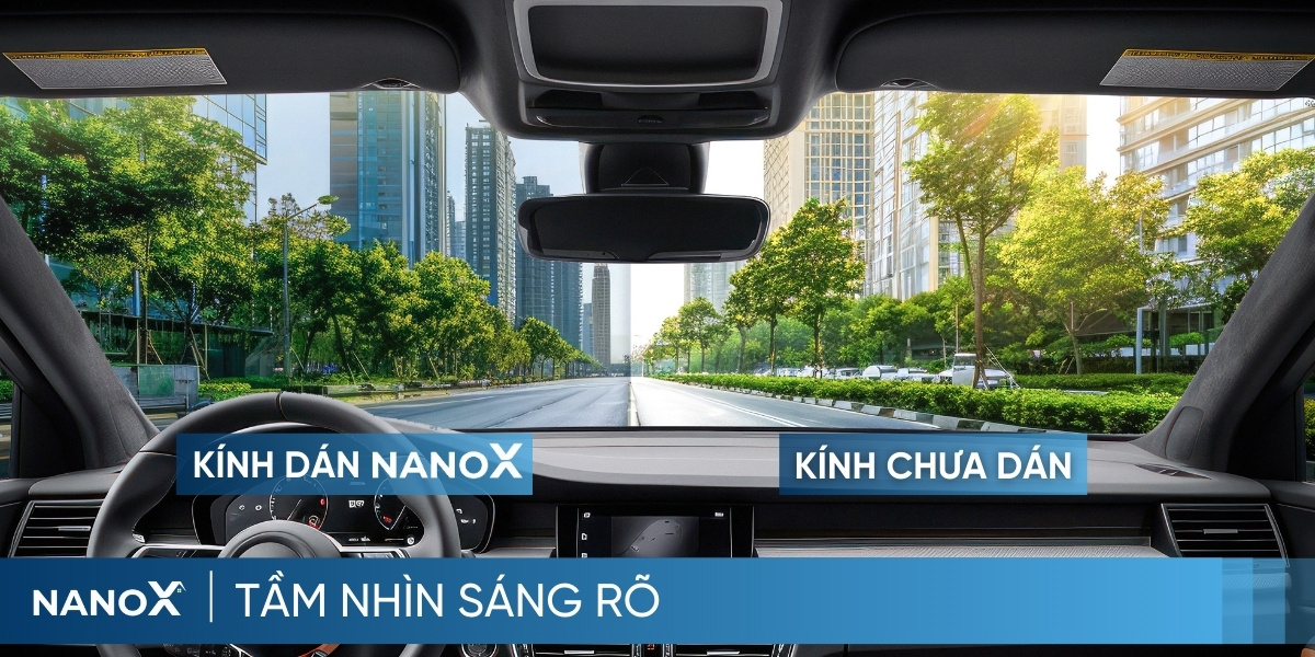 Phim cách nhiệt ô tô NanoX giúp tầm nhìn sáng rõ