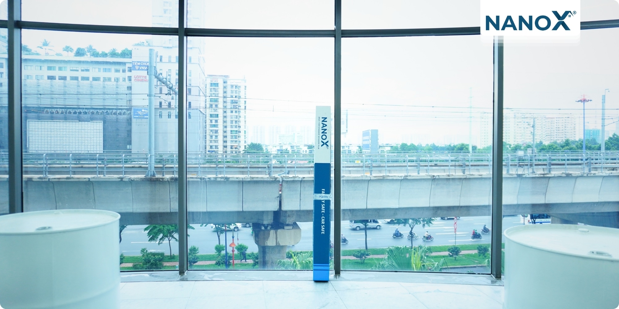 Dán phim cách nhiệt shophouse The Madison căn hộ Gateway Thảo Điền