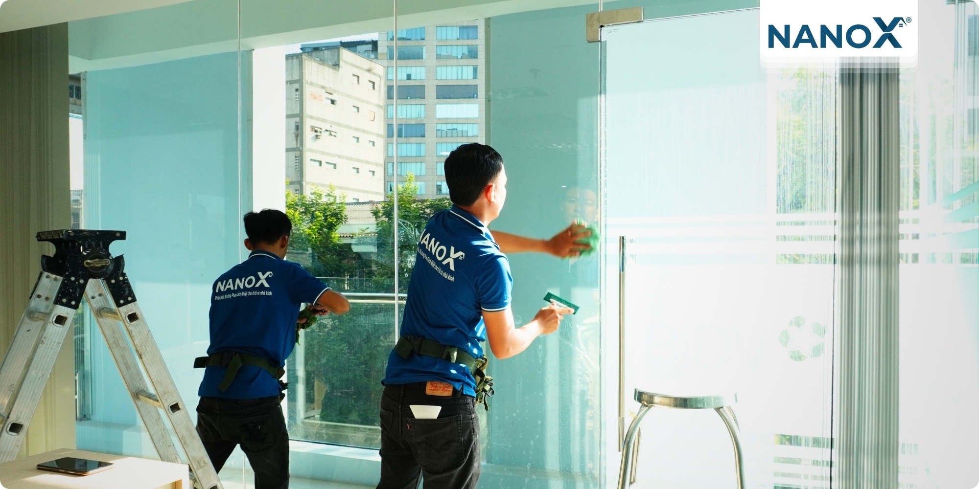 Dán phim cách nhiệt văn phòng ngân hàng BIDV