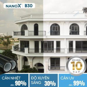 Phim cách nhiệt nhà kính NanoX Ice-Con B30