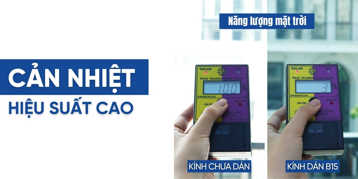 Phim cách nhiệt nhà kính NanoX Ice-Con B15