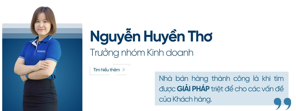 Trưởng nhóm Kinh doanh: Nguyễn Huyền Thơ