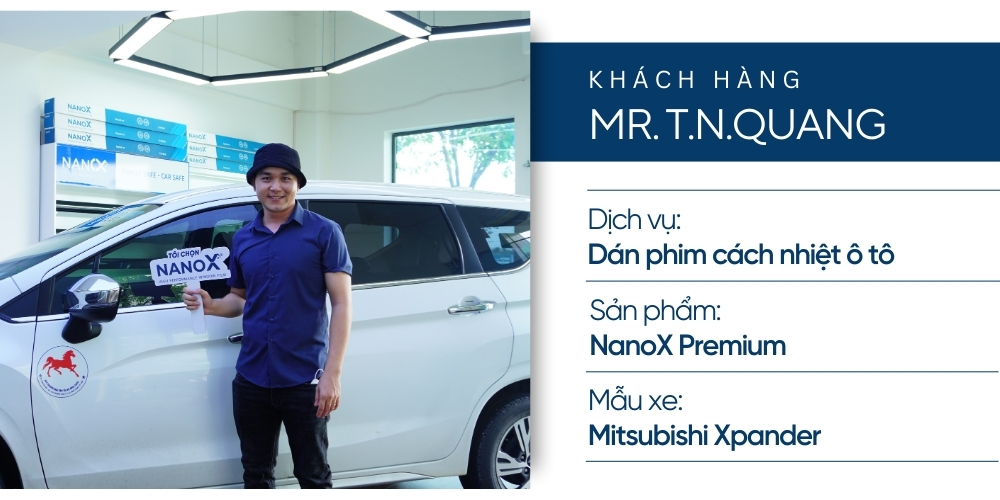 Cảm nhận khách hàng - Dán phim cách nhiệt ô tô Mitsubishi Xpander