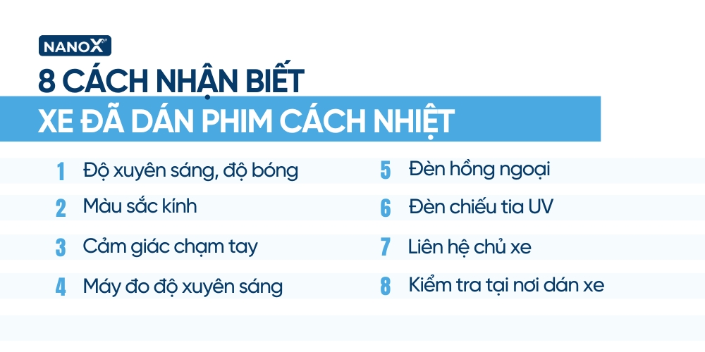 8 cách nhận biết xe đã dán phim cách nhiệt phổ biến hiện nay