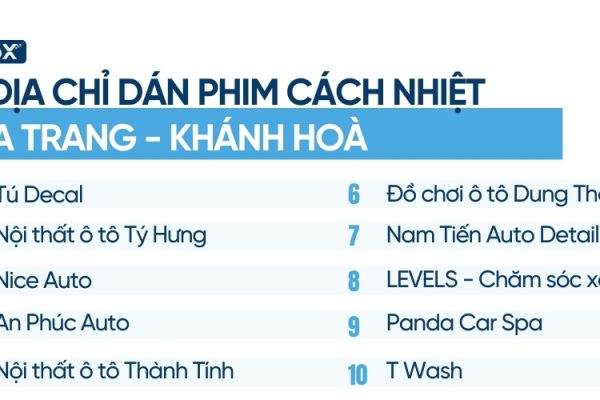 địa chỉ dán phim cách nhiệt ô tô nha trang