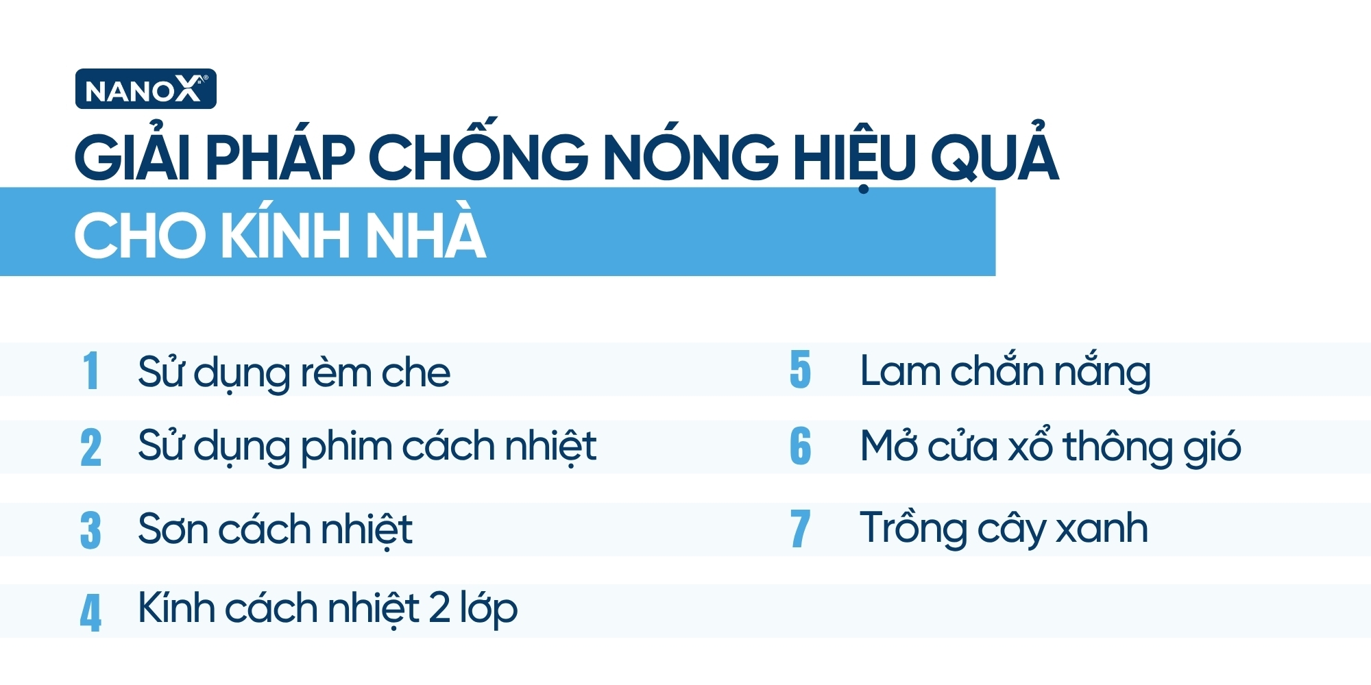 Các giải pháp chống nóng nhà kính, cách nhiệt cửa kính hiệu quả