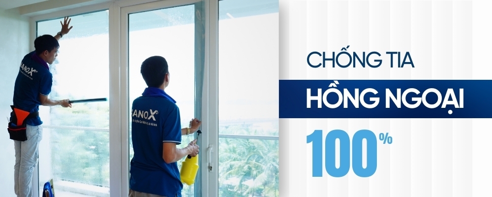 Tấm dán cửa kính chống nóng NanoX ngăn chặn tia hồng ngoại cao nhất tới 100%