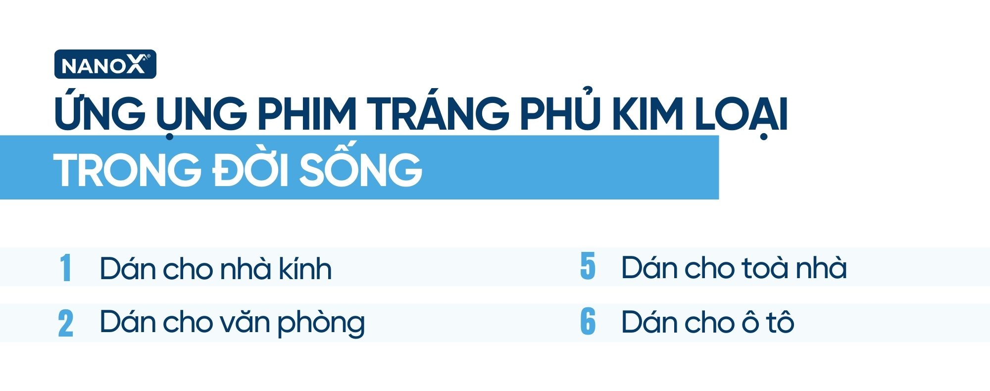 Phim tráng phủ kim loại phù hợp để chống nóng nhà kính, văn phòng, toà nhà, ô tô...