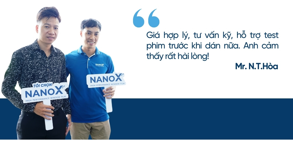 Các đánh giá thực tế của Khách hàng khi trải nghiệm gói phim cách nhiệt ô tô 7 chỗ NanoX Premium