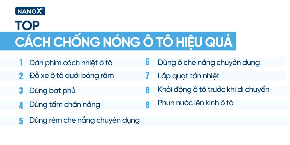 Top 9 cách chống nóng ô tô hiệu quả, dễ thực hiện 1 Top 9 cách chống nóng ô tô hiệu quả, dễ thực hiện