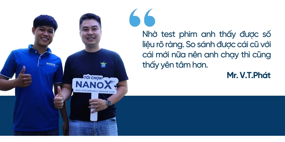 Hình ảnh thi công thực tế gói phim cách nhiệt ô tô 4, 5 chỗ NanoX Premium