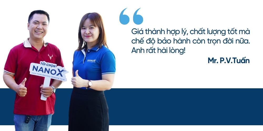 Các đánh giá thực tế của Khách hàng khi trải nghiệm gói phim cách nhiệt ô tô 4, 5 chỗ NanoX Platinum