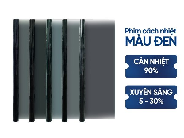 Phim dán kính màu đen