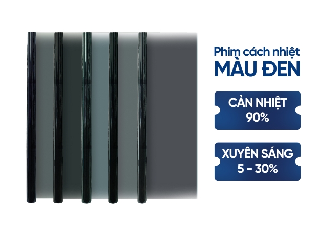 Phim dán kính màu đen