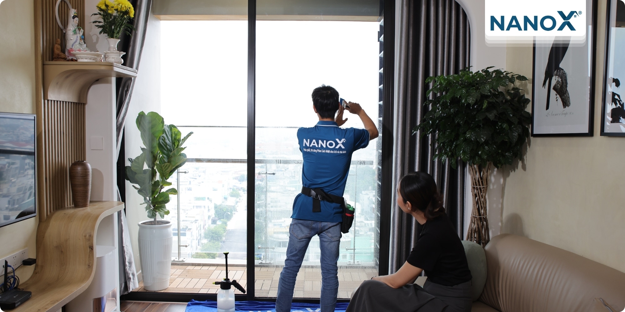 Dán phim cách nhiệt căn hộ Akari City