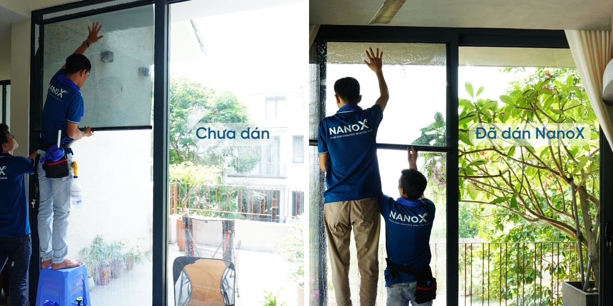 dán kính cách nhiệt biệt thự, nhà phố