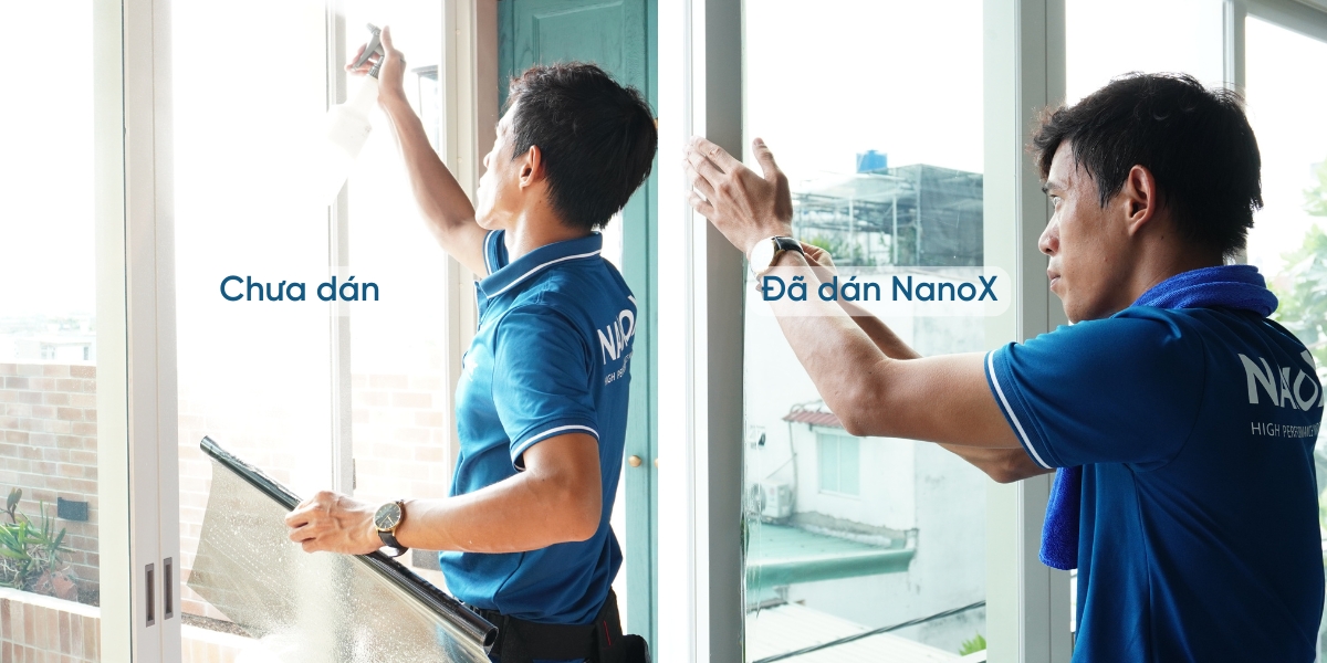 dán kính cách nhiệt biệt thự, nhà phố