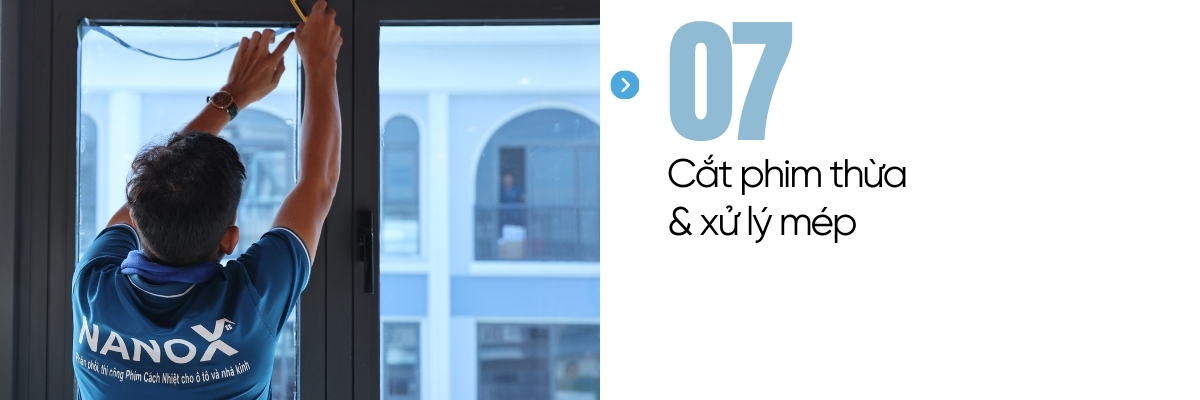 Cách dán phim cách nhiệt cửa kính