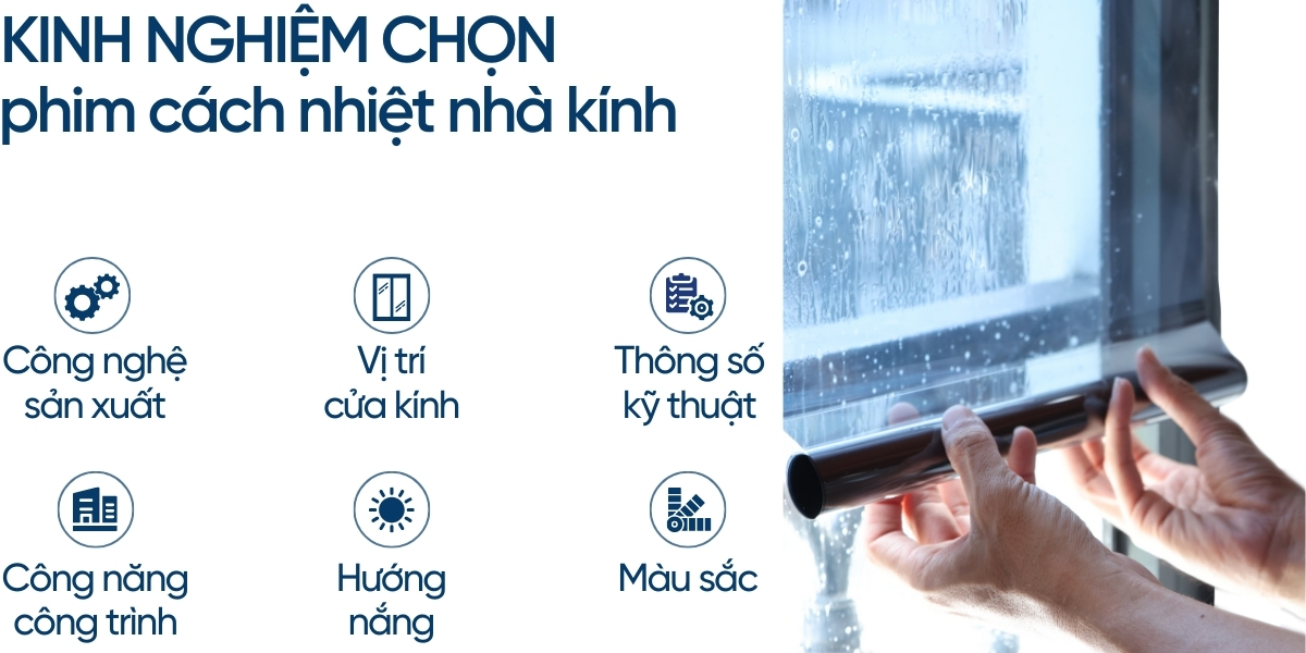 Kinh nghiệm chọn dán phim cách nhiệt nhà kính