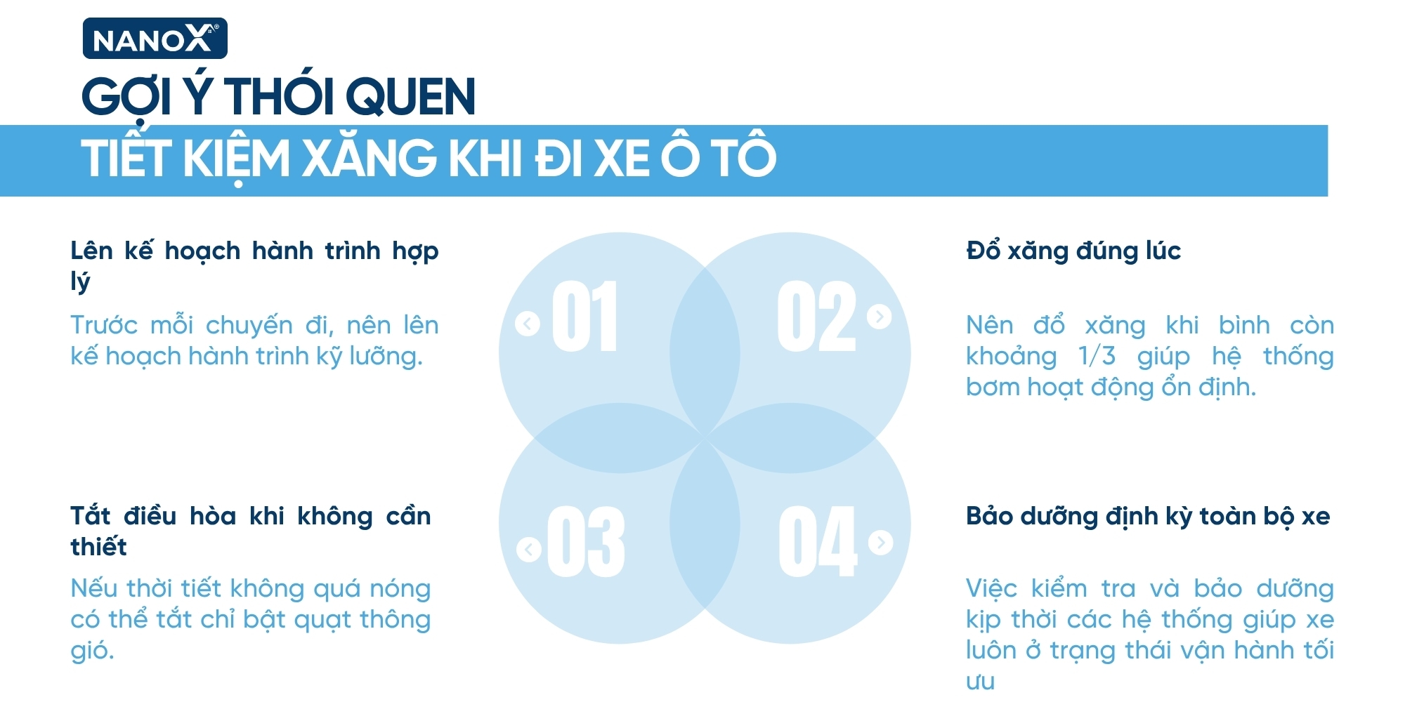 Gợi ý một số thói quen tốt giúp tiết kiệm xăng