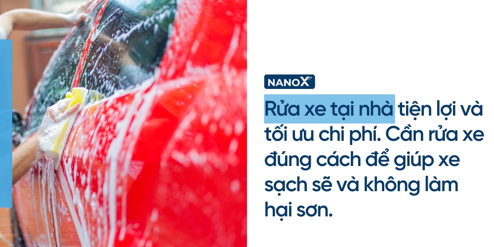 Rửa xe tại nhà là thói quen phổ biến bởi tính tiện lợi và tối ưu chi phí