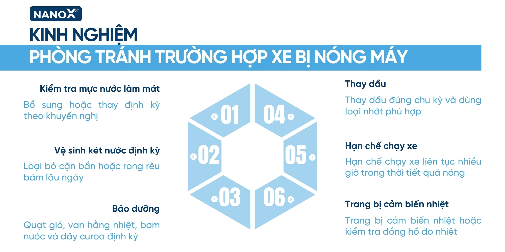 Kinh nghiệm phòng tránh trường hợp xe bị nóng máy