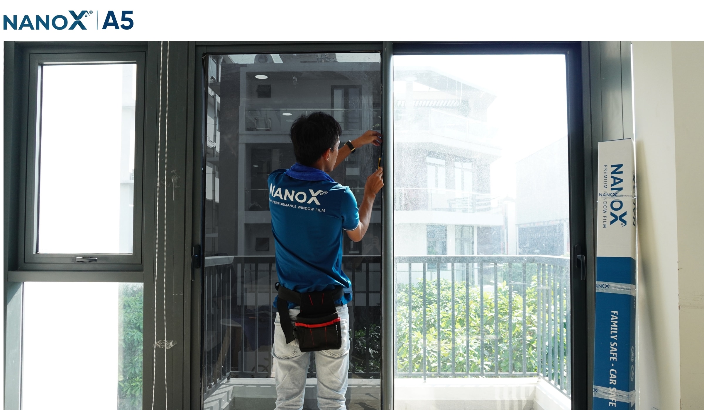 Thi công phim cách nhiệt NanoX Eco-Cool A20