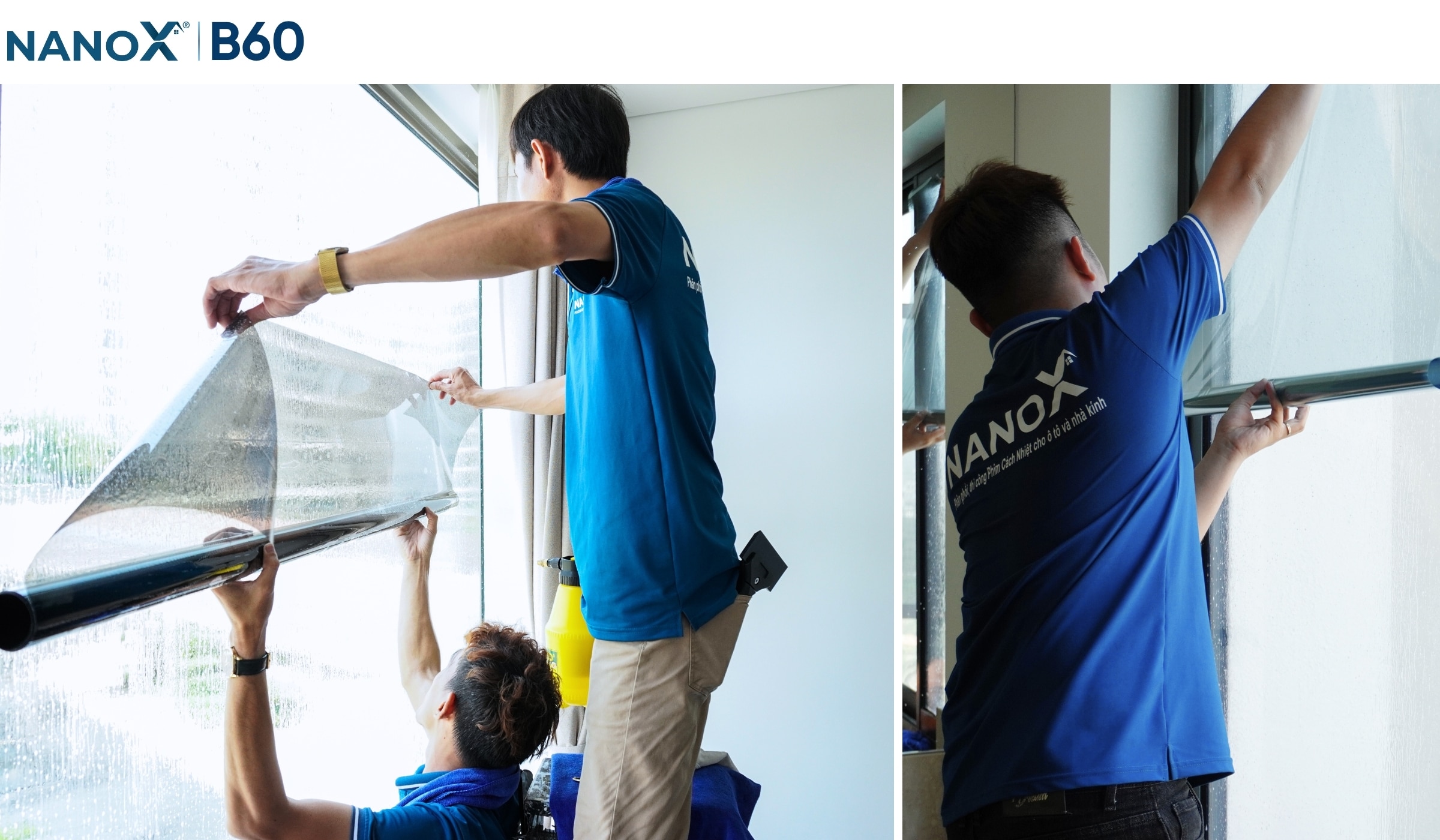 Thi công phim cách nhiệt NanoX Ice-Con B60