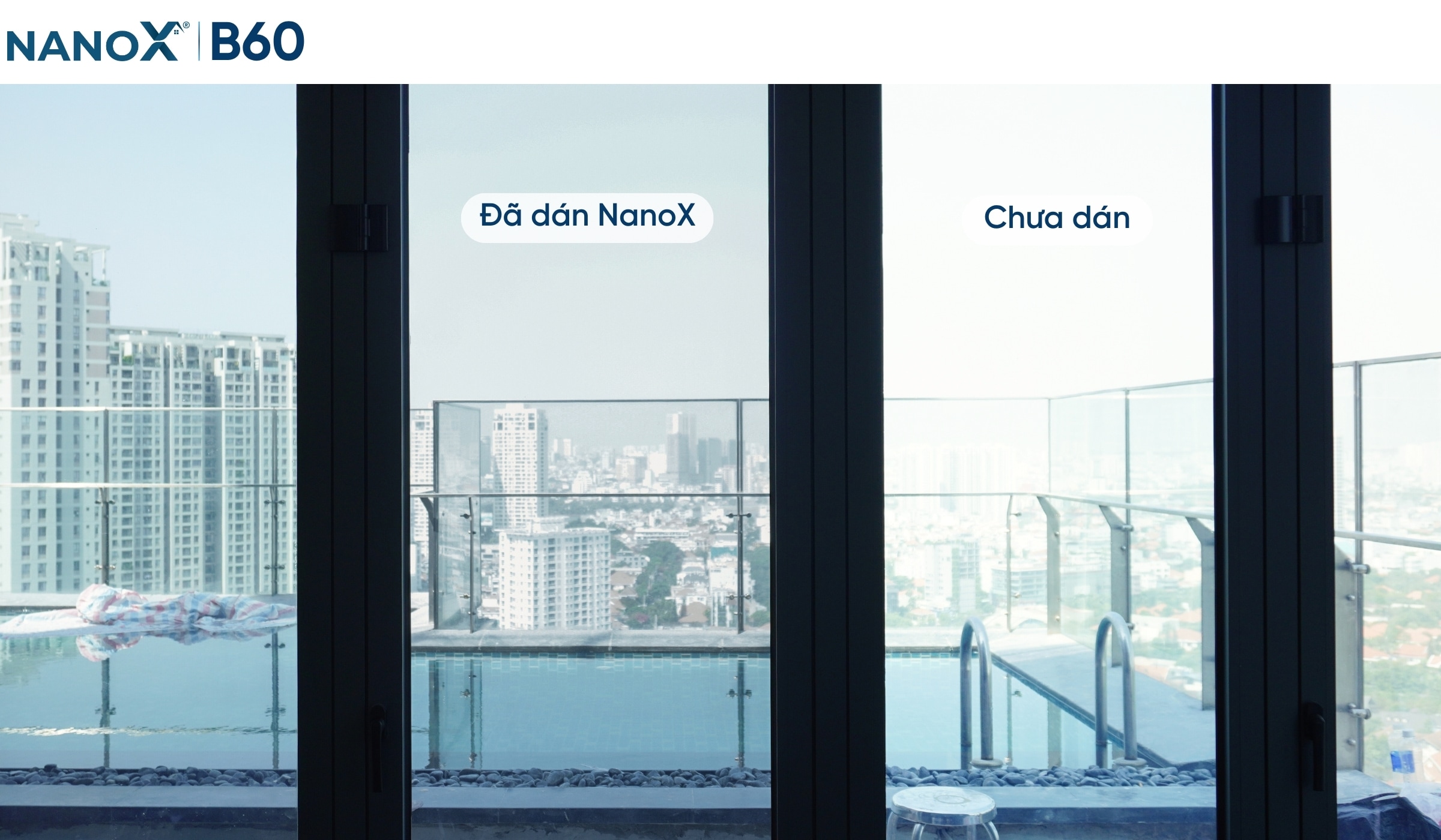 Thi công phim cách nhiệt NanoX Ice-Con B60